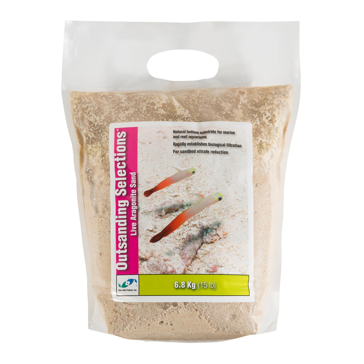 OutSanding Selections™ Live Aragonite fine 1mm sand 15 lbs