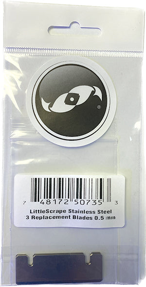 LittleScrape replacement stainless steel blades (0.5mm thick) set of 3