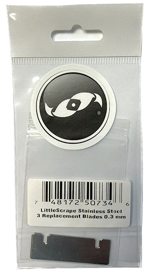 LittleScrape replacement stainless steel blades (0.3mm thick) set of 3