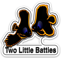 Two Little Batties Sticker