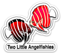 Two Little Angelfishies Sticker