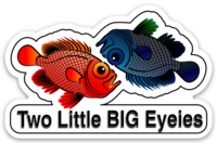 Two Little Big Eyeies Sticker