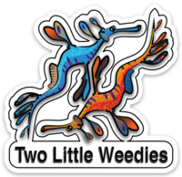 Two Little Weedies Sticker